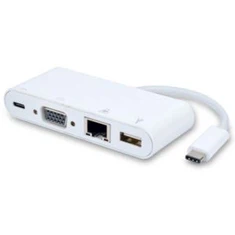 USB 3.1 Type C VGA + Gigabit Ethernet + USB3.0 + C-tüübi Converter Adapter MSLFORCE